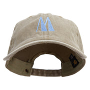 Artistic Letter M Cotton Twill Premium Pigment Dyed Cap - Khaki OSFM