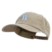 Artistic Letter M Cotton Twill Premium Pigment Dyed Cap - Khaki OSFM