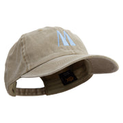 Artistic Letter M Cotton Twill Premium Pigment Dyed Cap - Khaki OSFM