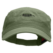 My Squad Embroidered Garment Washed Adjustable Army Cap