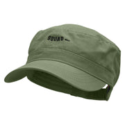 My Squad Embroidered Garment Washed Adjustable Army Cap