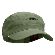 My Squad Embroidered Garment Washed Adjustable Army Cap