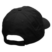 Grandma and Grandpa Embroidered Low Profile Dyed Cotton Twill Cap - Black OSFM