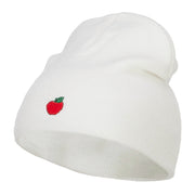 Mini Apple Embroidered Short Beanie