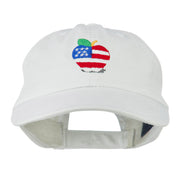 Apple American Flag Embroidered Cap