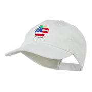 Apple American Flag Embroidered Cap