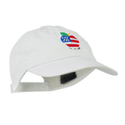 Apple American Flag Embroidered Cap