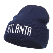 City of Atlanta Embroidered Long Beanie