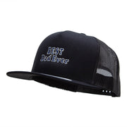 Best Dad Ever Embroidered 5 Panel Mesh Snapback Made in USA