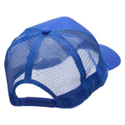 Galaxy Stars Embroidered Solid Cotton Prostyle Twill Mesh Cap - Royal OSFM