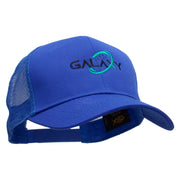 Galaxy Stars Embroidered Solid Cotton Prostyle Twill Mesh Cap - Royal OSFM