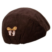 Pizza Throwing Suede Duck Bill Ivy Hat - Brown OSFM