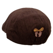 Pizza Throwing Suede Duck Bill Ivy Hat - Brown OSFM