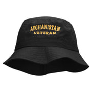 Afghanistan Veteran Embroidered Bucket Hat