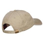 Alabama State Flag Embroidered Washed Cap