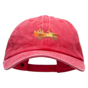 Safari Car Embroidered Pigment Dyed Wash Cap