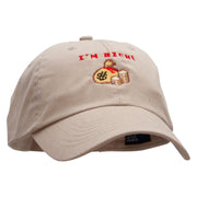 I'm Rich 8-bit Money Low Profile Pet Spun Washed Cap - Khaki OSFM