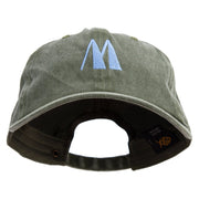 Artistic Letter M Cotton Twill Premium Pigment Dyed Cap - Olive OSFM