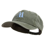 Artistic Letter M Cotton Twill Premium Pigment Dyed Cap - Olive OSFM