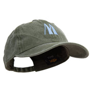 Artistic Letter M Cotton Twill Premium Pigment Dyed Cap - Olive OSFM