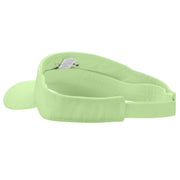 Private Jet Embroidered Brushed Sports Visor - Lime OSFM