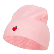 Mini Apple Embroidered Short Beanie