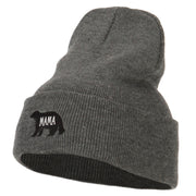 Mama Bear Embroidered Long Beanie