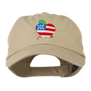 Apple American Flag Embroidered Cap