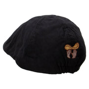 Pizza Throwing Suede Duck Bill Ivy Hat - Black OSFM