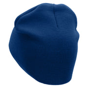 Pinch Proof Embroidered 8 Inch Short Beanie Made in USA - Royal-Blue OSFM