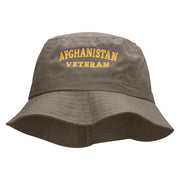 Afghanistan Veteran Embroidered Bucket Hat