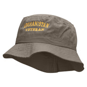 Afghanistan Veteran Embroidered Bucket Hat