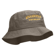 Afghanistan Veteran Embroidered Bucket Hat