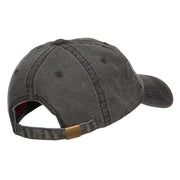 Alabama State Flag Embroidered Washed Cap