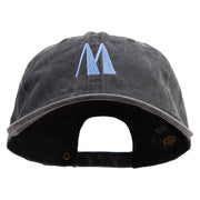 Artistic Letter M Cotton Twill Premium Pigment Dyed Cap - Black OSFM