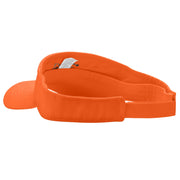 Private Jet Embroidered Brushed Sports Visor - Orange OSFM