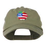 Apple American Flag Embroidered Cap