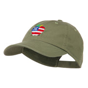 Apple American Flag Embroidered Cap