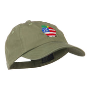 Apple American Flag Embroidered Cap