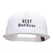 Best Dad Ever Embroidered 5 Panel Mesh Snapback Made in USA