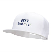 Best Dad Ever Embroidered 5 Panel Mesh Snapback Made in USA