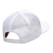 Best Dad Ever Embroidered 5 Panel Mesh Snapback Made in USA