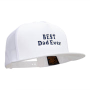 Best Dad Ever Embroidered 5 Panel Mesh Snapback Made in USA