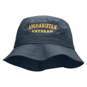 Afghanistan Veteran Embroidered Bucket Hat