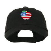 Apple American Flag Embroidered Cap