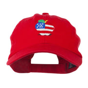 Apple American Flag Embroidered Cap