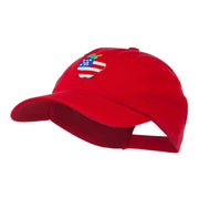 Apple American Flag Embroidered Cap