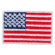 Small Patriotic American Flag Iron on Embroidered Patch