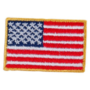 Small Patriotic American Flag Iron on Embroidered Patch