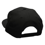 Gold Star of David Patched Wool Blend Pro Style Snapback - Black OSFM